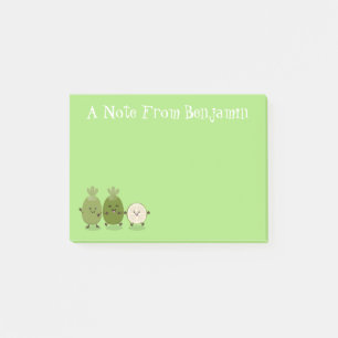 Cute pineapple guava feijoa cartoon post-it® notes