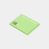 Cute pineapple guava feijoa cartoon post-it® notes (Schuin)