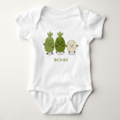 Cute pineapple guava feijoa cartoon romper (Voorkant)