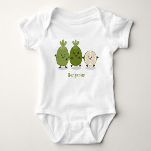 Cute pineapple guava feijoa cartoon romper