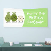 Cute pineapple guava feijoa cartoon spandoek (Beurs)
