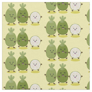 Cute pineapple guava feijoa cartoon stof