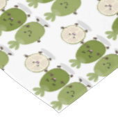Cute pineapple guava feijoa cartoon tafelkleed (Gekanteld)