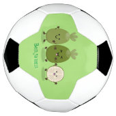 Cute pineapple guava feijoa cartoon voetbal (Gedraaid)