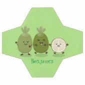 Cute pineapple guava feijoa cartoon voetbal (Enkel)