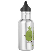 Cute pineapple guava feijoa cartoon waterfles (Links)