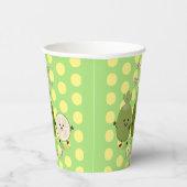 Cute pineapple guava feijoa grappige cartoon papieren bekers (Rechts)