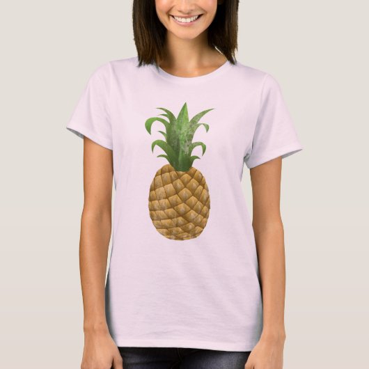 Cute Pineapple Hawaiian Hawaii Graphic T-shirt (Voorkant)