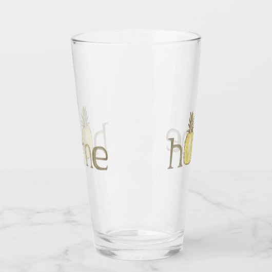 Cute Pineapple Home Waterverf Glass Glas (Links)