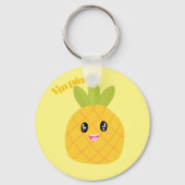 Cute Pineapple kawaii Sleutelhanger (Voorkant)