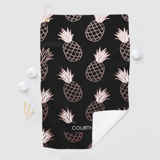 Cute Pineapple Pattern Golfhanddoek (Insitu)