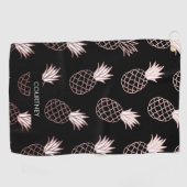 Cute Pineapple Pattern Golfhanddoek (Horizontaal)
