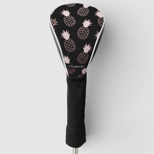 Cute Pineapple Pattern Golfheadcover (Voorkant)
