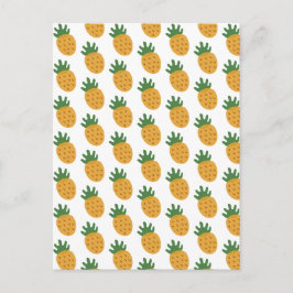 Cute Pineapple Pattern | Moderne vruchtbaarheid IV Briefkaart