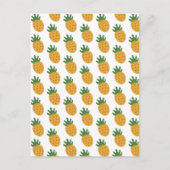 Cute Pineapple Pattern | Moderne vruchtbaarheid IV Briefkaart (Voorkant)