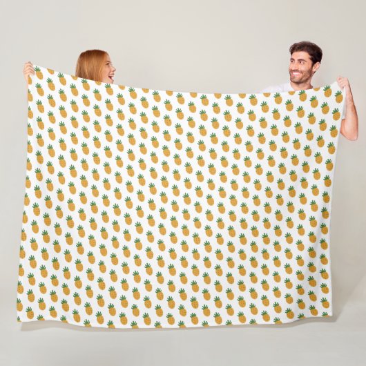 Cute Pineapple Pattern | Moderne vruchtbaarheid IV Fleece Deken (In situ)