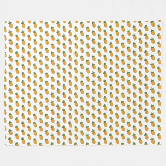 Cute Pineapple Pattern | Moderne vruchtbaarheid IV Fleece Deken (Voorkant (Horizontaal))