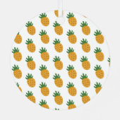 Cute Pineapple Pattern | Moderne vruchtbaarheid IV Metalen Ornament (Achterkant)