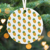 Cute Pineapple Pattern | Moderne vruchtbaarheid IV Metalen Ornament