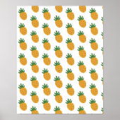 Cute Pineapple Pattern | Moderne vruchtbaarheid IV Poster (Voorkant)