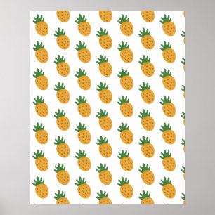 Cute Pineapple Pattern   Moderne vruchtbaarheid IV Poster
