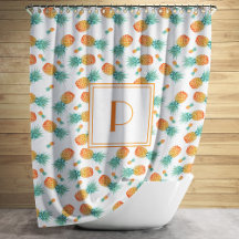 Cute Pineapple Pattern Monogram