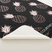 Cute Pineapple Pattern Sherpa Deken (3/4)