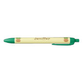 Cute Pineapple Pens with Name Zwarte Inkt Pen (Bodem)