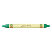 Cute Pineapple Pens with Name Zwarte Inkt Pen (Voorkant)