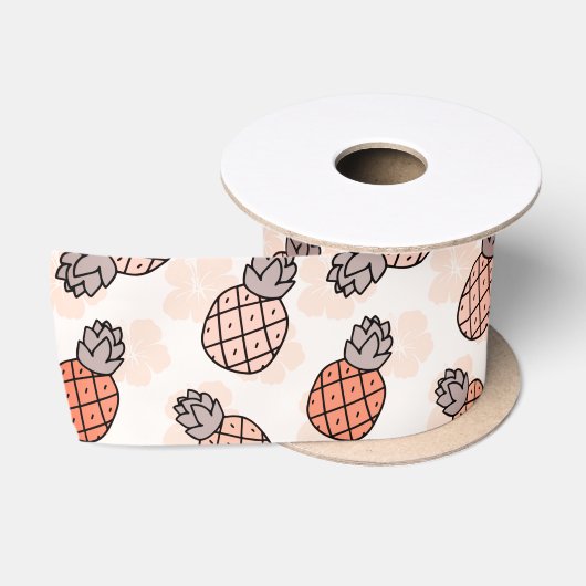 Cute Pineapple Satijnen Lint (Spoel)