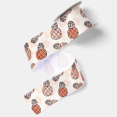 Cute Pineapple Satijnen Lint (Achterkant)