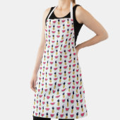 Cute Pineapple & Watermelon Doodle Pattern 2 Schort (Insitu)