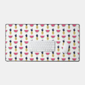 Cute Pineapple & Watermelon Doodle Pattern Bureaumat (Keyboard & Muis)