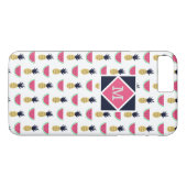 Cute Pineapple & Watermelon Doodle Pattern Case-Mate iPhone Case (Achterkant (Horizontaal))