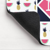 Cute Pineapple & Watermelon Doodle Pattern Muismat (Hoek)