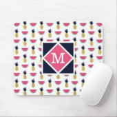 Cute Pineapple & Watermelon Doodle Pattern Muismat (Met muis)
