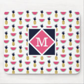 Cute Pineapple & Watermelon Doodle Pattern Muismat (Voorkant)