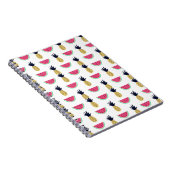 Cute Pineapple & Watermelon Doodle Pattern Notitieboek (Rechterzijde)