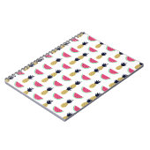 Cute Pineapple & Watermelon Doodle Pattern Notitieboek (Linkerzijde)