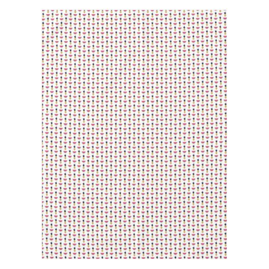 Cute Pineapple & Watermelon Doodle Pattern Tafelkleed (Voorkant)