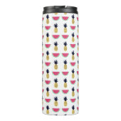 Cute Pineapple & Watermelon Doodle Pattern Thermosbeker (Achterkant)