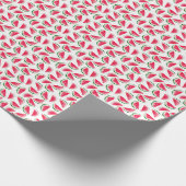 Cute Pineapple & Watermelon Pattern Cadeaupapier (Hoek)