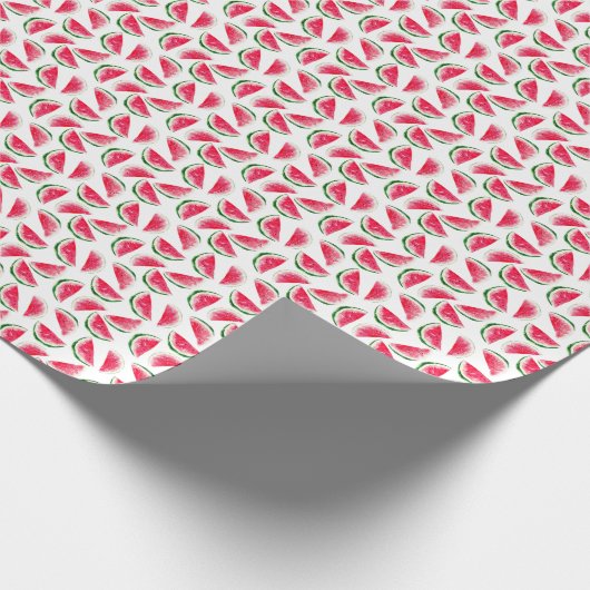 Cute Pineapple & Watermelon Pattern Cadeaupapier (Hoek)
