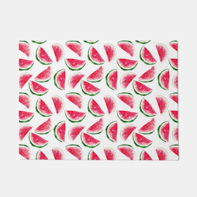 Cute Pineapple & Watermelon Pattern Deurmat (Voorkant)