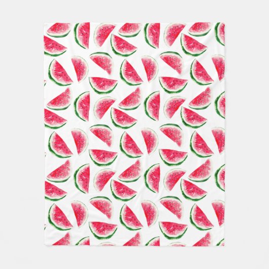 Cute Pineapple & Watermelon Pattern Fleece Deken (Voorkant)