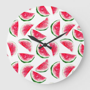 Cute Pineapple & Watermelon Pattern Grote Klok