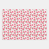 Cute Pineapple & Watermelon Pattern Inpakpapier Vel (Voorkant 2)