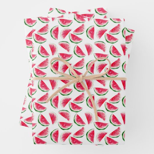 Cute Pineapple & Watermelon Pattern Inpakpapier Vel (In situ)