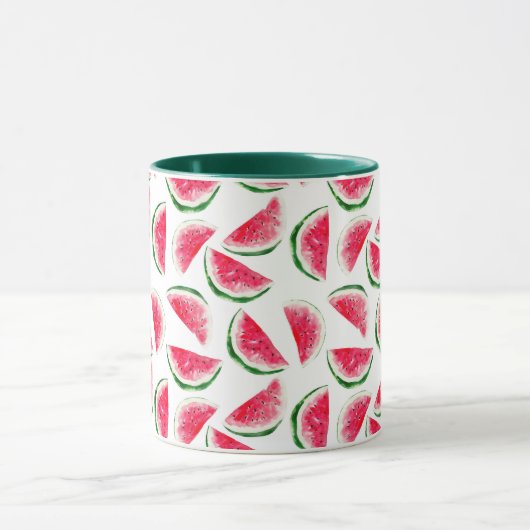 Cute Pineapple & Watermelon Pattern Mok (Midden)