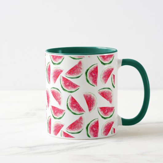 Cute Pineapple & Watermelon Pattern Mok (Rechts)